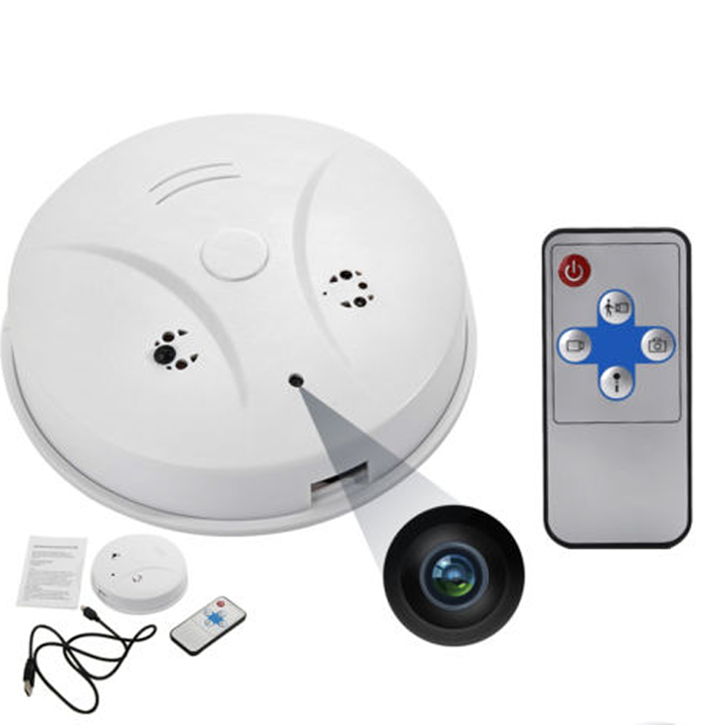 Smoke Detector Surveillance Security Camera with High Definition DVR Recorder and Remote Control