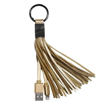Keychain Tassel to USB Charge and Sync Cable