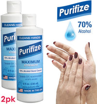 Purifize 8 oz Hand Cleaner Exceeds CDC Recommendations for Cleaning and Sanitizing Pack of 2