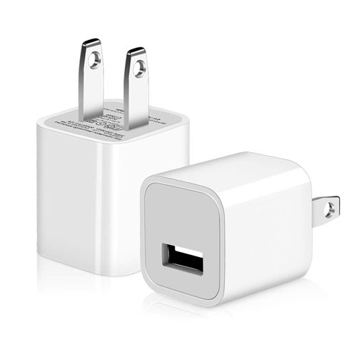 10 Pack: Universal AC USB Wall Charger Cube for for iPhone 11 Pro Max/X/8/7, iPad, Samsung Phones and More USB Charging Block