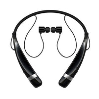 LG HBS-760 Tone Pro Bluetooth Wireless Stereo Headset in Black w/Microphone & Retractable Earbuds