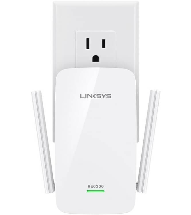 Linksys AC750 Boost Dual-Band Wi-Fi Gigabit Range Extender / Repeater