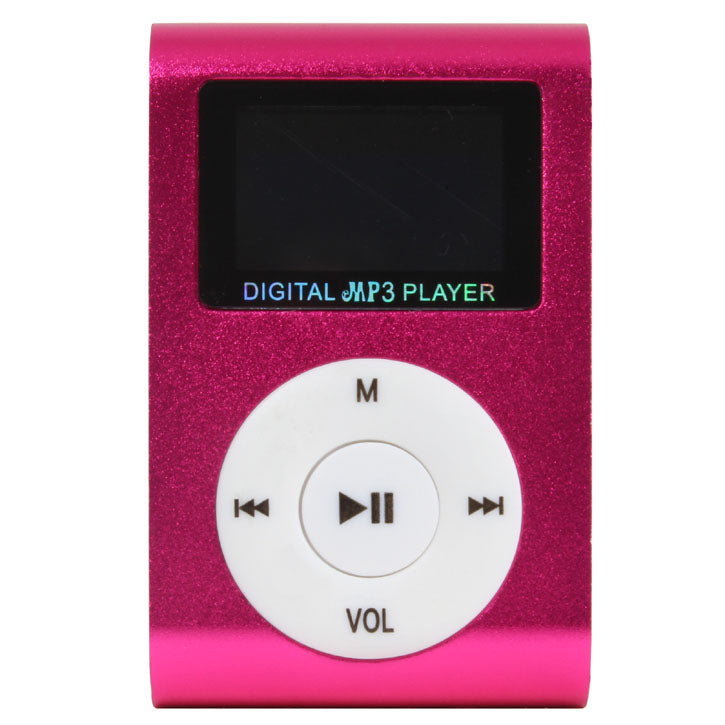 Mini Digital MP3 Player With Micro SD Slot in Pink