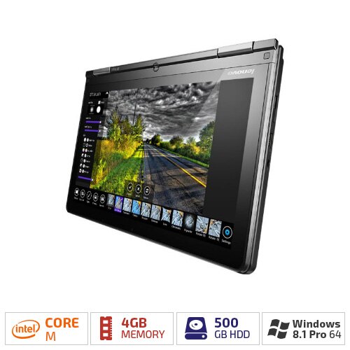Lenovo ThinkPad Yoga 11e (2nd Gen) Windows Intel Core M 4GB RAM 500GB HDD 11.6" Touch-Screen Laptop