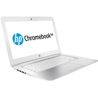 HP 14" J2L40UA Chromebook Celeron 2955U 1.4GHz 2GB RAM 16GB SSD Chrome OS in White (Scratch and Dent)