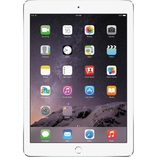 Apple iPad Air 2 with Wi-Fi + Cellular 64GB in White & Silver - MH2N2LL/A