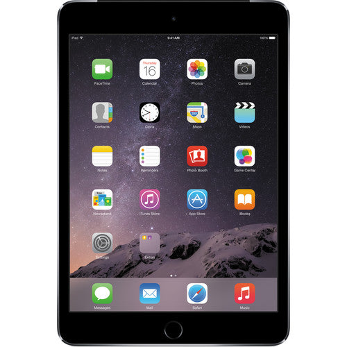 Apple iPad mini 3 Gen 7.9" Display 64GB Wi-Fi + Cellular in Space Gray MH372LL/A