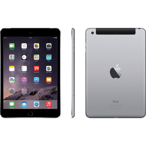 Apple iPad mini 3 Gen 7.9" Display 64GB Wi-Fi + Cellular in Space Gray MH372LL/A