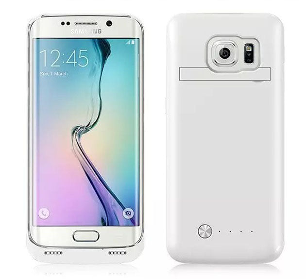 Battery Pack Case For Samsung Galaxy S6 in White