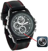 8GB Digital Camera Spy Watch with Built-In Microphone in Black