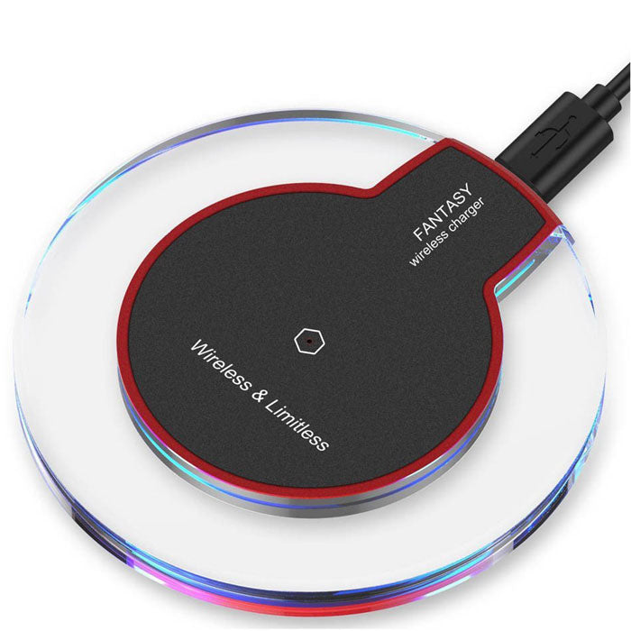 Crystal Qi Wireless Charging Pad in Black