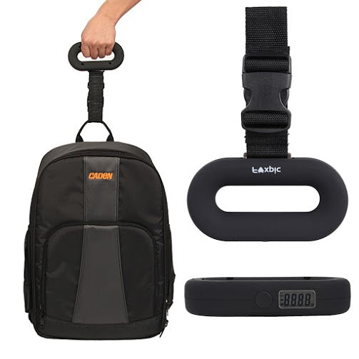 Portable Digital Hand Held Luggage Scale in Black