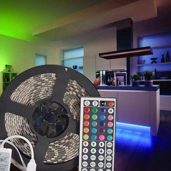 Flexible RGB LED Multi-colored Strip Light (16FT)