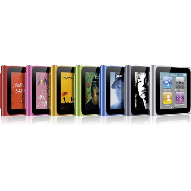 iPod Nano 6th Gen 1.54" Multi Touch Display 8GB in Assorted Colors