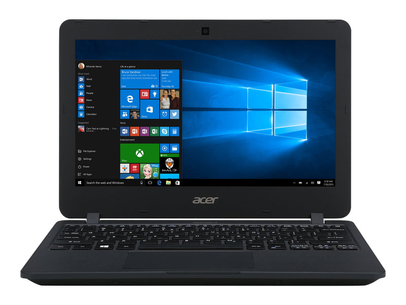 Acer TravelMate  B117-M-C9GH Intel Celeron N3160 4GB RAM - 128GB SSD in Black - NO OS INSTALLED