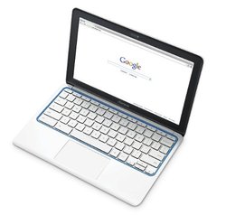 HP 11-1101 Chromebook 11.6" Display 1.7GHz 2GB 16GB Chrome OS  in White and Blue