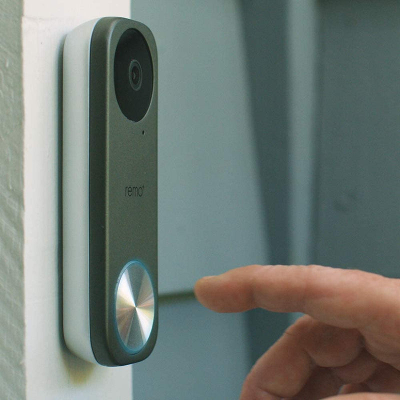 Remo+ RemoBell S WiFi HD Video Doorbell w/Motion Sensor, 2-Way Talk & Alexa