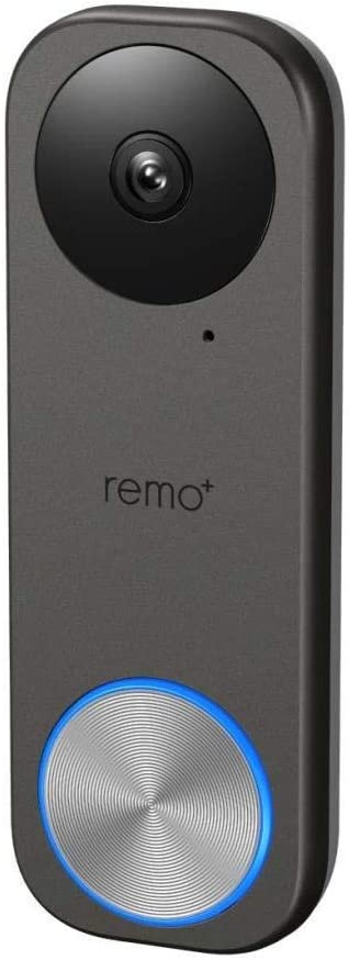 Remo+ RemoBell S WiFi HD Video Doorbell w/Motion Sensor, 2-Way Talk & Alexa
