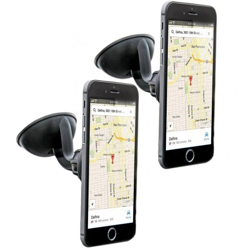 2 Pack: iTD Gear Magnetic Windshield Car Mount Holder for iPhone & Android