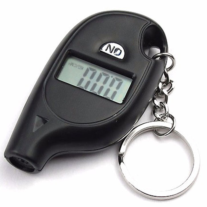 iTD Gear Keychain Digital Tire Pressure Gauge for Cars, Trucks, Bikes, Motorcycles