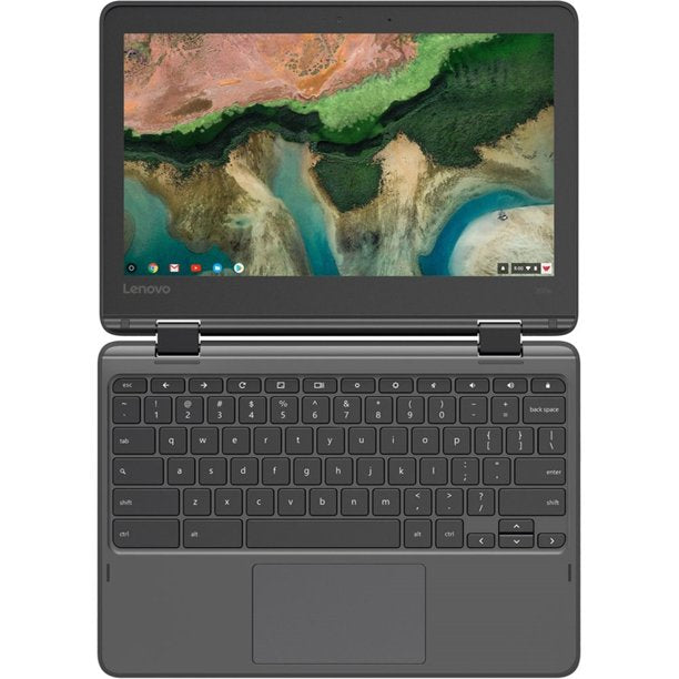 Lenovo 11.6" 300e Chromebook Touchscreen LCD 2 in 1 Chromebook - MediaTek M8173C Quad-core 2.1GHz 4GB LPDDR3 32GB Flash Memory Chrome OS Model 81H00000US