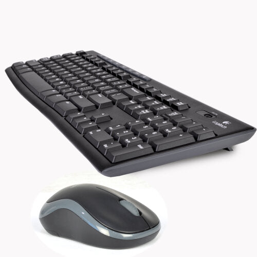 Logitech MK270 2.4GHz 103-Key Wireless Multimedia Keyboard & Optical Mouse Kit (Black/Gray)