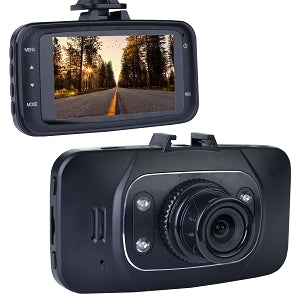 Automotive 1080p HD Dash Cam with Night Vision, 2.7" LCD Screen & Windshield Mounting