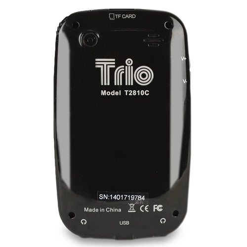 Trio T2810C 4GB MP3 USB 2.0 Touchscreen Digital Music/Video Player & Voice Recorder w/Camera & 2.8" LCD in Balck