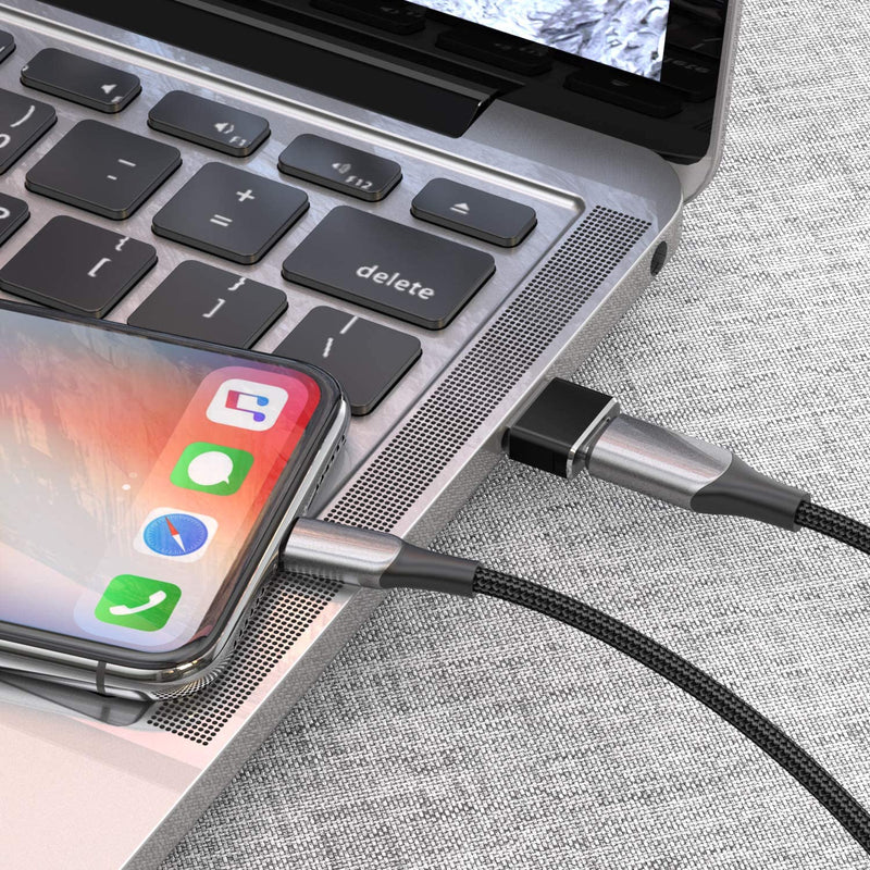 USB C Female to USB Male Adapter for iPhone 11 12 Mini Pro Max, Airpods iPad 8th, Samsung Galaxy and more - Pack of 2