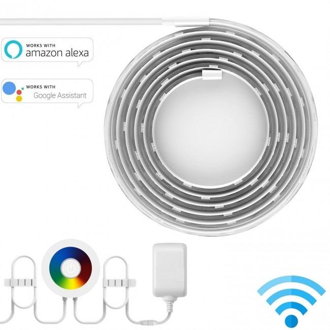 Smart Multicolored LED Light Strip WiFi Controlled - Unlimited Color Options