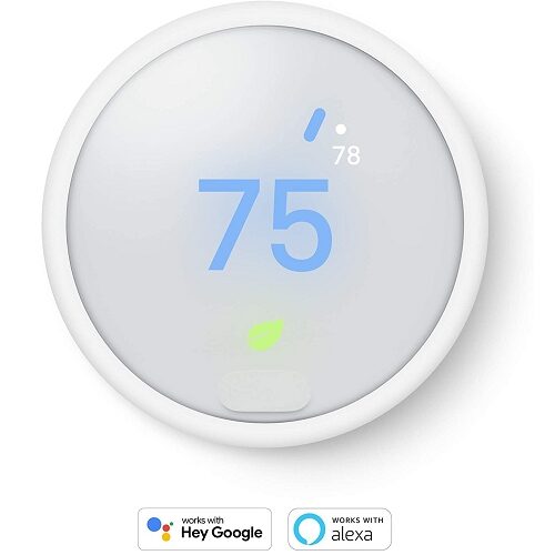 Google Nest Thermostat E - Programmable Smart Thermostat for Home - 3rd Generation (White)