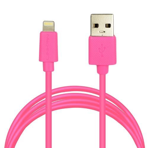 10' LinkPin MFi Lightning to USB Charge/Sync Cable - For Apple Devices with Lightning Connector (Pink)
