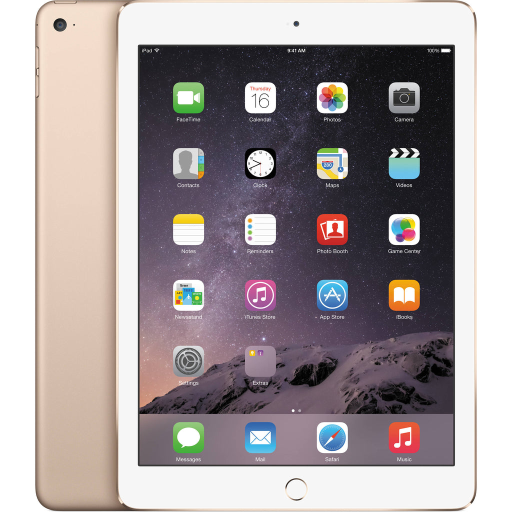 Apple iPad Air 2 9.7 Inch Retina Display 32GB with Wi-Fi + 4G LTE in Gold MNW32LL/A