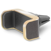 Aduro Vegan Leather Universal Car Vent Mount in Black & Gold