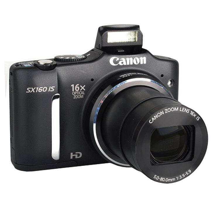 Canon Black PowerShot SX160 IS 16MP & 16x Optical Zoom Digital Camera