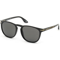 Longines Shiny Black and Gold Frame Sunglasses, 100% UV Protection