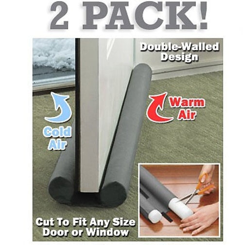 2 Pack of Twin Draft Blockers - Keep In The Heat / Air