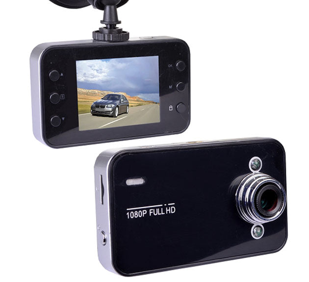 Automotive Dashcam with Night Vision, 2.4" LCD Screen & Windshield Mount
