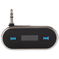 Car FM Transmitter with Bright Blue LCD Display for iPhone