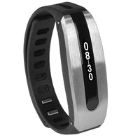 Papago GOLiFE CARE GLCSB-US Smart Fitness Tracker Band w/LED display & Bluetooth Wireless Syncing (Silver/Black)