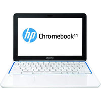 HP 11-1101 Chromebook 11.6" Display 1.7GHz 2GB 16GB Chrome OS  in White and Blue (Scratch and Dent)
