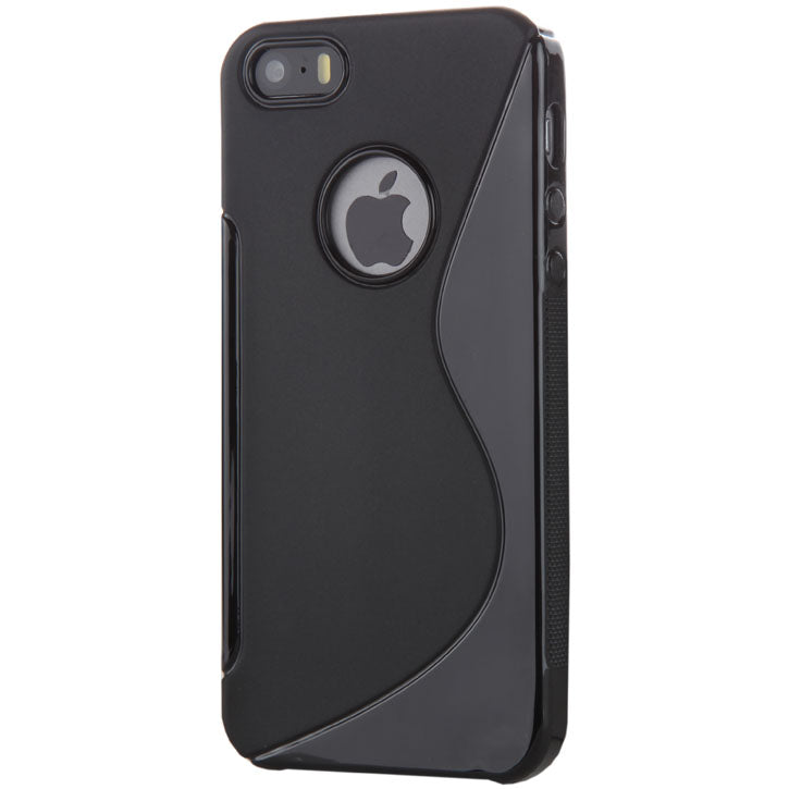 Flexible Two-Tone Finished Apple iPhone 5 Case in Black
