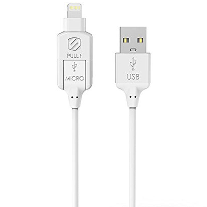 Scosche 3 foot MFI StrikeLine Pro Charge & Sync Cable for Lightning & Micro USB Devices