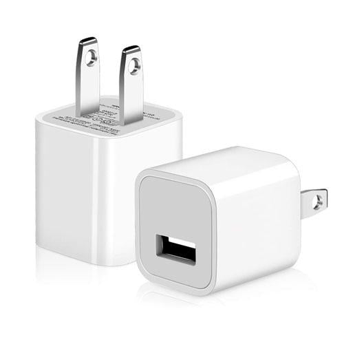 2 Pack: Universal AC USB Wall Charger Cube for for iPhone, iPad, Samsung Phones and More