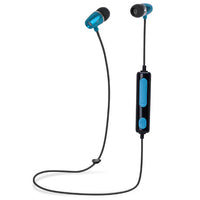 iTD Gear Metal Bullet In Ear Bluetooth Stereo Headphones in Blue