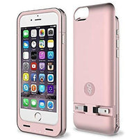 Squirl MFI Apple Certified iPhone Extended Battery Protective Case for iPhone 6/6S in Rose Gold