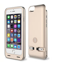 Squirl MFI Apple Certified iPhone Extended Battery Protective Case for iPhone 6/6S in Gold