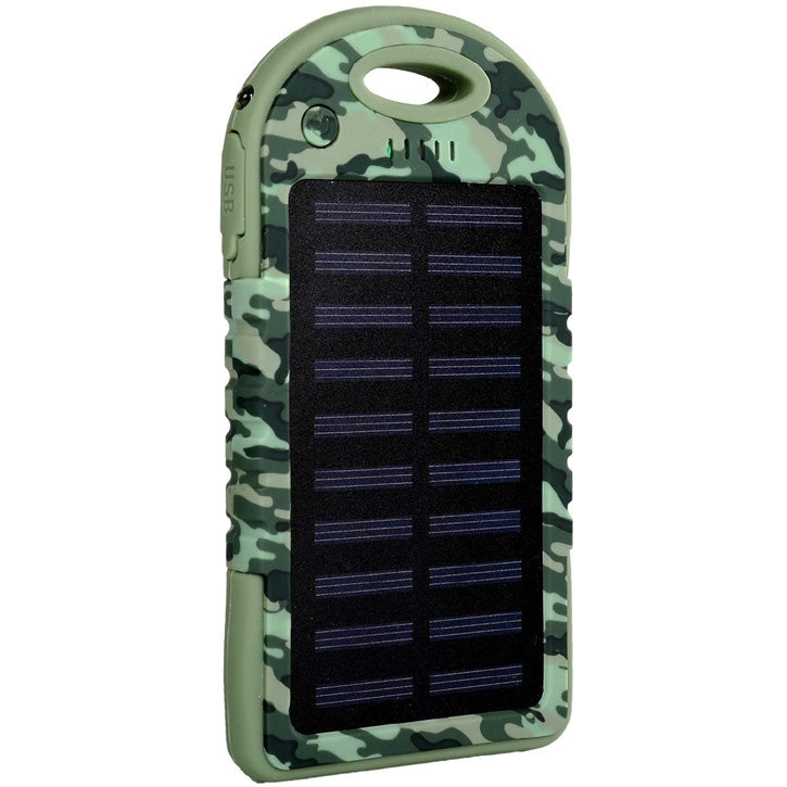 iBoost SPB5000 Solar Smartphone Power Pack Battery Charger in Camouflage