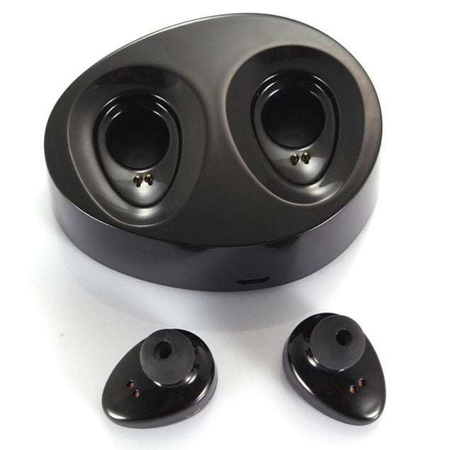 Baytek True Wireless Bluetooth Free Stereo Earbuds Twin Headset w/ Rechargeable Base