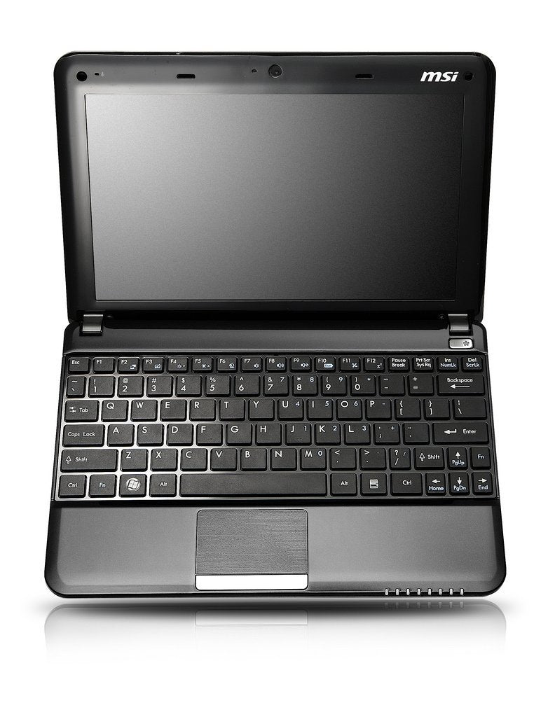 MSI 10" U135-210US Netbook PC with Intel Pine Trail Atom N450 Processor in Black